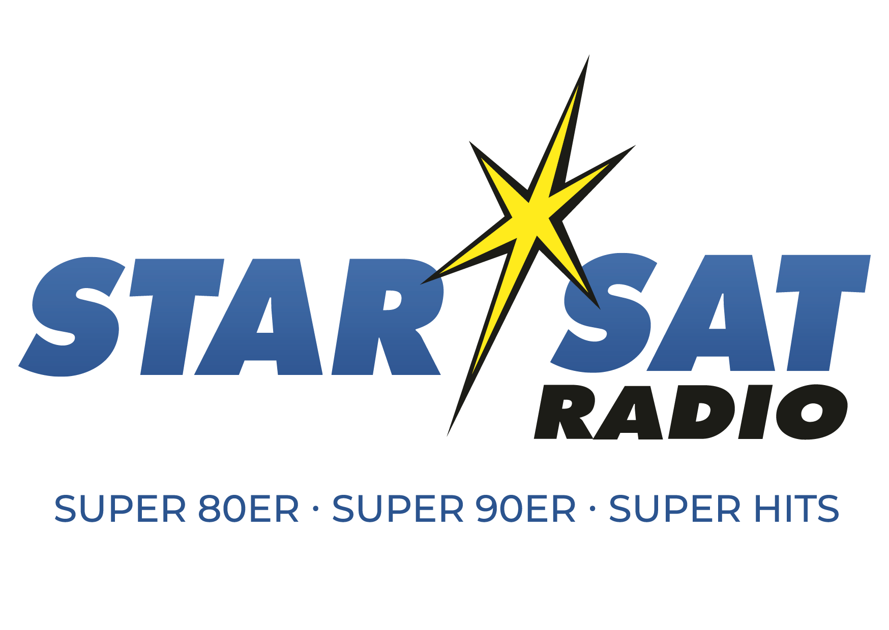 Das Bild zeigt das Logo von STAR*SAT RADIO!